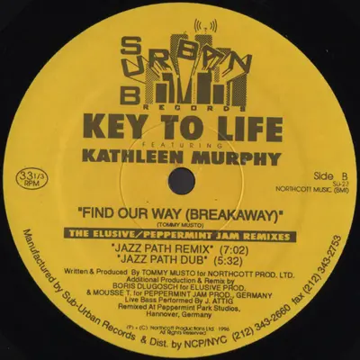 Key To Life Featuring Kathleen Murphy - Find Our Way (Breakaway) (The Elusive/Peppermint Jam Remixes)-2