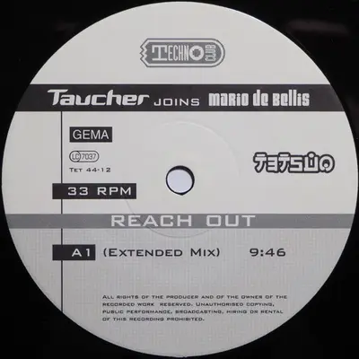Taucher Joins Mario De Bellis - Reach Out-2