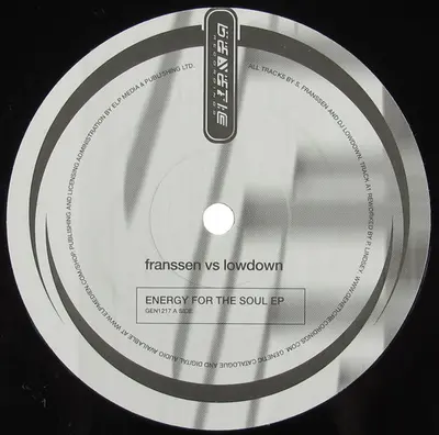 Franssen vs. Lowdown - Energy For The Soul EP