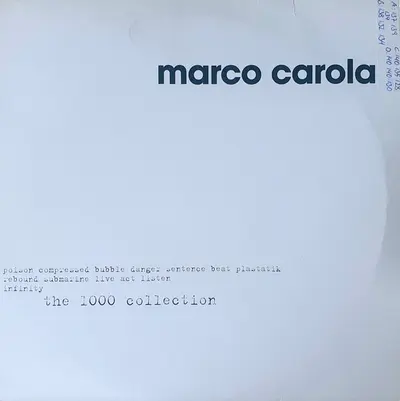 Marco Carola - The 1000 Collection