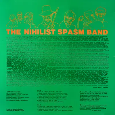 The Nihilist Spasm Band - ¬x~x=x-1