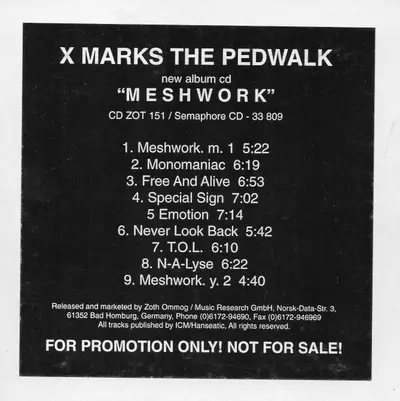 X-Marks The Pedwalk - Meshwork