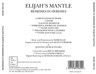 Elijah's Mantle - Remedies In Heresies-1