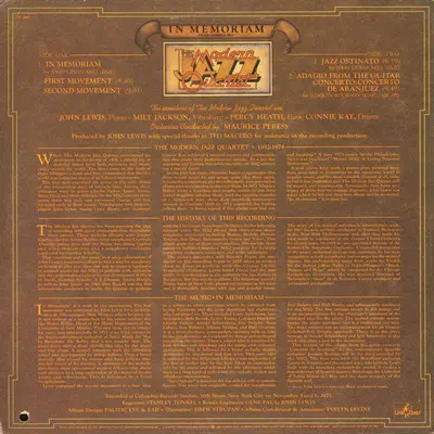 The Modern Jazz Quartet - In Memoriam-1