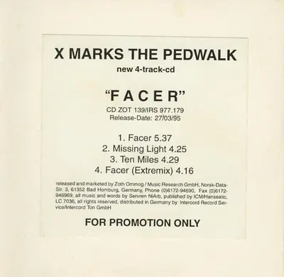 X-Marks The Pedwalk - Facer