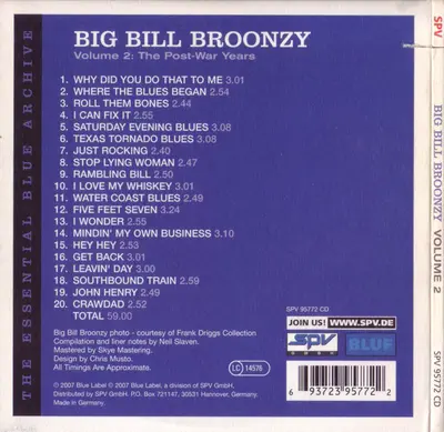 Big Bill Broonzy - Volume 2: The Post-War Years-1
