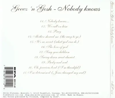 Geeez 'N' Gosh - Nobody Knows-1