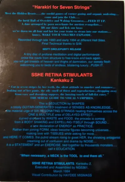 Gerstein / Sshe Retina Stimulants - Harakiri For Seven Strings-6