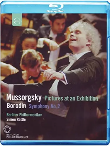 SIMON RATTLE, BERLINER PHILH. - Mussorgsky, Borodin: Pictures At An Exhibition, Symphony No.2 BLU-RAY