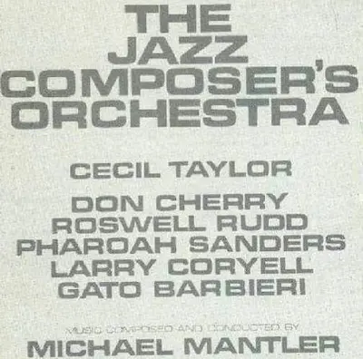 MICHAEL MANTLER - Jazz Composer's Orchestra Update CD
