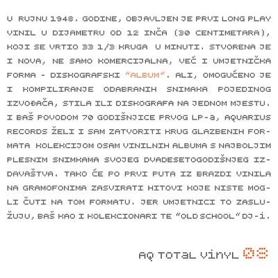 RAZNI IZVOÐACI - AQ Total Vinyl 08 LP