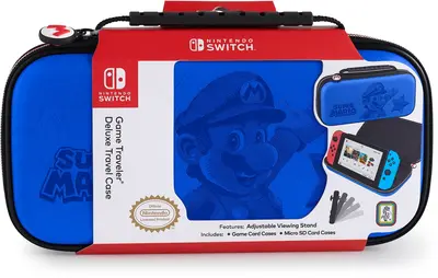 BIGBEN NINTENDO SWITCH TRAVEL CASE MARIO BLUE NNS46BL