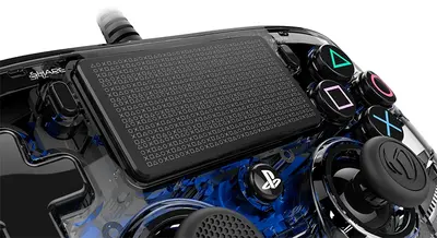 NACON PS4 TRANSPARENTEN ŽIČNI IGRALNI PLOŠČEK, MODER-5