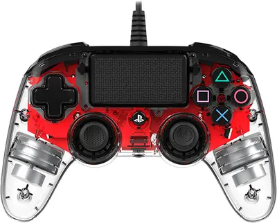 NACON PS4 WIRED ILLUMINATED COMPACT CONTROLLER RED