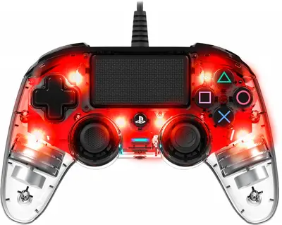 NACON PS4 WIRED ILLUMINATED COMPACT CONTROLLER RED-1