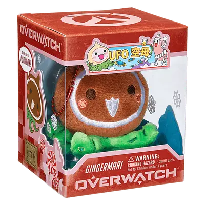 OVERWATCH MICRO PACHIMARI CHRISTMAS (GINGERMARI) PLUSH FIGURINE-1