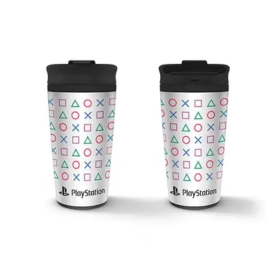 PYRAMID Playstation shapes travel mug