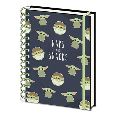 PYRAMID STAR WARS: THE MANDALORIAN (NAPS AND SNACKS) A5 WIRO NOTEBOOK