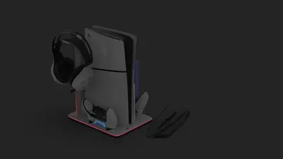 MAXX TECH PS5 STANDARD & SLIM DLX LED MULTI-FUNCTION CHARGING STAND-9