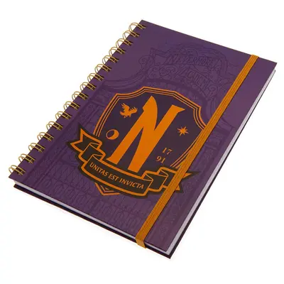 PYRAMID WEDNESDAY (NEVERMORE SHIELD) A5 WIRO NOTEBOOK-1