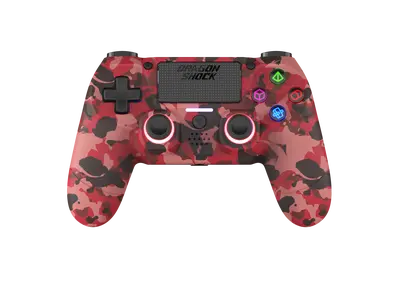 DRAGONSHOCK MIZAR WIRELESS CONTROLLER RED CAMO PS4, PC, MOBILE