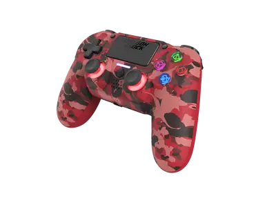 DRAGONSHOCK MIZAR WIRELESS CONTROLLER RED CAMO PS4, PC, MOBILE-4