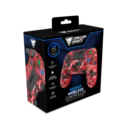 DRAGONSHOCK MIZAR WIRELESS CONTROLLER RED CAMO PS4, PC, MOBILE-5