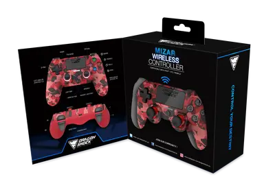 DRAGONSHOCK MIZAR WIRELESS CONTROLLER RED CAMO PS4, PC, MOBILE-6