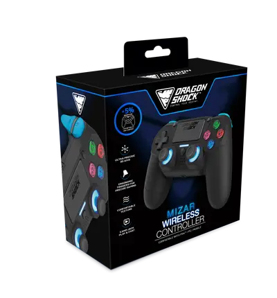 DRAGONSHOCK MIZAR WIRELESS CONTROLLER BLACK PS4, PC, MOBILE-3