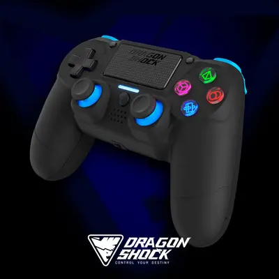 DRAGONSHOCK MIZAR WIRELESS CONTROLLER BLACK PS4, PC, MOBILE-7