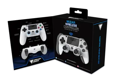 DRAGONSHOCK MIZAR WIRELESS CONTROLLER WHITE PS4, PC, MOBILE-5