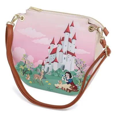 LOUNGEFLY DISNEY SNOW WHITE CASTLE SERIES CROSS BODY BAG