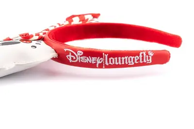 LOUNGEFLY DISNEY SNOWMAN MICKEY MINNIE HEADBAND-2