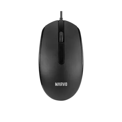 MARVO OFFICE MS003 BK WIRED MOUSE-0