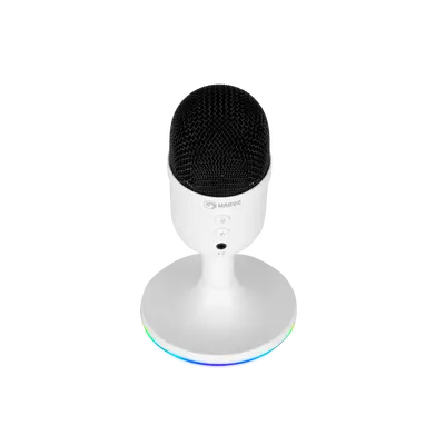 MARVO MIC-06 WH WIRED MICROPHONE RGB WHITE-1