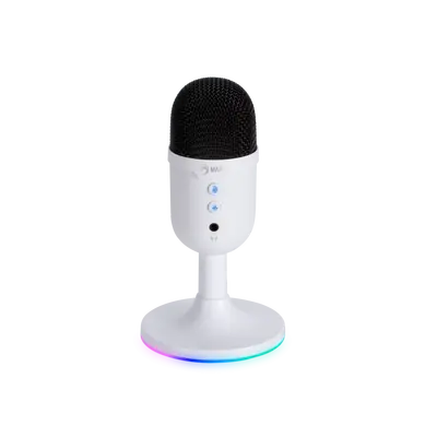 MARVO MIC-06 WH WIRED MICROPHONE RGB WHITE-2