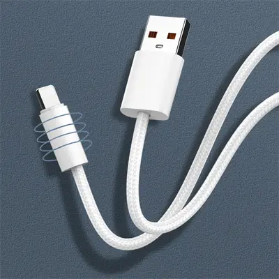 LDNIO CHARGING DATA CABLE BRAIDED (A-C) 25W 1M TYPE-C WHITE LS901_C-2