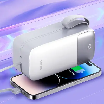 LDNIO POWER BANK 50000mAh 22,5W 5V 3A 2 PORT (2A) + 2 CABLE (1C1L) PQ50-5