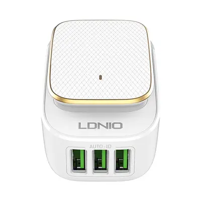 LDNIO SET ADAPTER A3305 220V 3X USB 3,4A + USB C CABLE + LED LIGHT-2