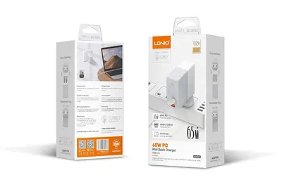 LDNIO CHARGER 2 PORT (1A1C) 65W 5V 3A A2620C-10