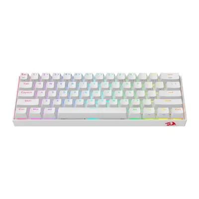 KEYBOARD - REDRAGON DRACONIC K530RGB PRO BT/WIRED MECHANICAL WHITE RED SWITCH-4
