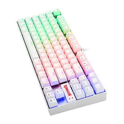 KEYBOARD - REDRAGON KUMARA K552 RGB MECHANICAL WHITE RED SWITCH-4