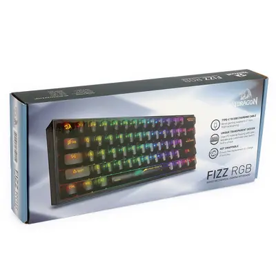 KEYBOARD - REDRAGON FIZZ K617CTB-RGB WIRED MECHANICAL-7