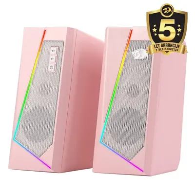 SPEAKER - REDRAGON ANVIL GS520 RGB PINK 2.0