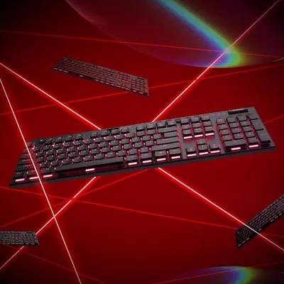 KEYBOARD - REDRAGON HORUS PRO K618RGB-PRO WIRED/2.4G/BT RED SWITCH-10