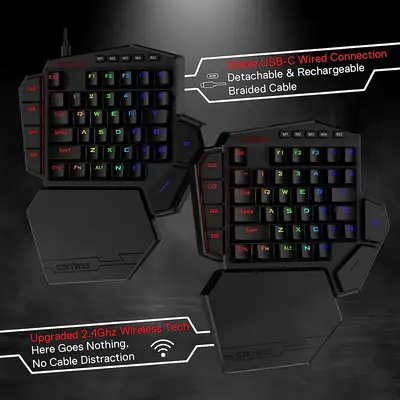 KEYBOARD - REDRAGON DITI ELITE K585RGB-KS WIRELESS MECHANICAL BROWN SWITCH-7