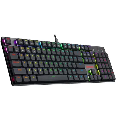 KEYBOARD - REDRAGON APAS K535-KB RGB WIRED MECHANICAL BLUE SWITCH-2