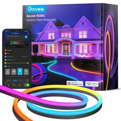 GOVEE RGBIC OUTDOOR NEON STRIP LIGHTS - 10M-1