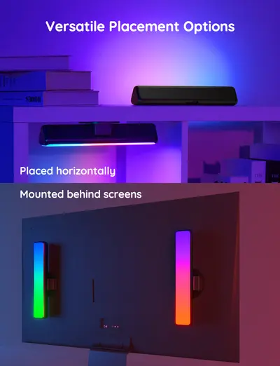 GOVEE RGBICWW WIFI + BLUETOOTH FLOW PLUS LIGHT BARS-11