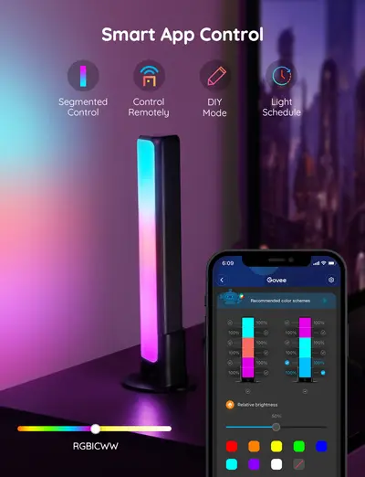 GOVEE RGBICWW WIFI + BLUETOOTH FLOW PLUS LIGHT BARS-5